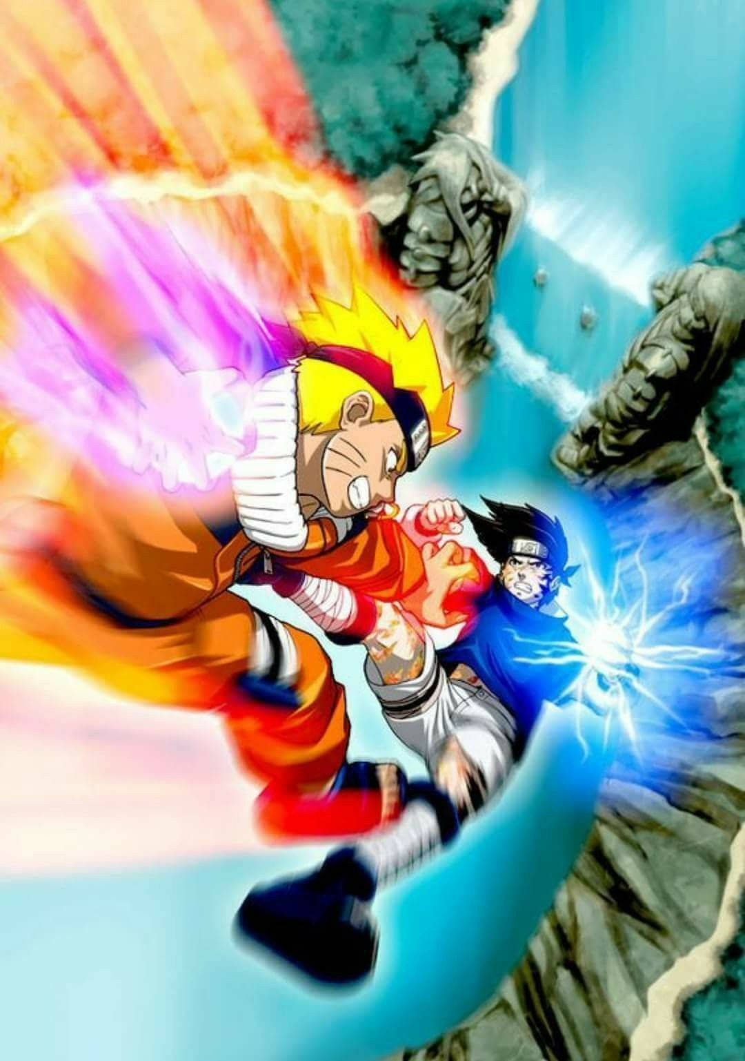 Sasuke Naruto iPhone Lupta la Valea Capătului Fundal
