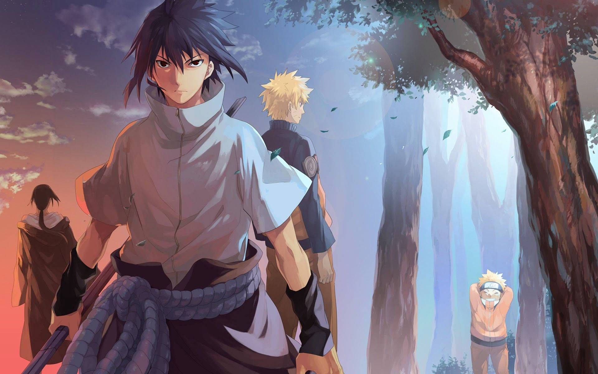 Sasuke și Itachi - Frații Uchiha Fundal