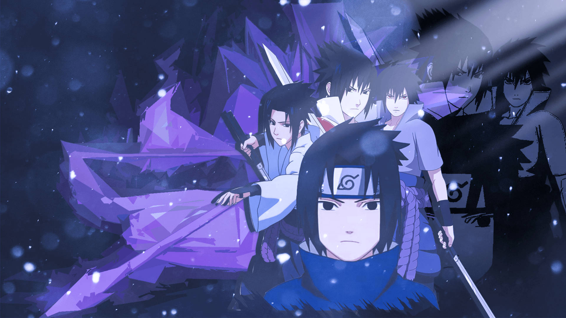 Sasuke Uchiha din Naruto PC Fundal