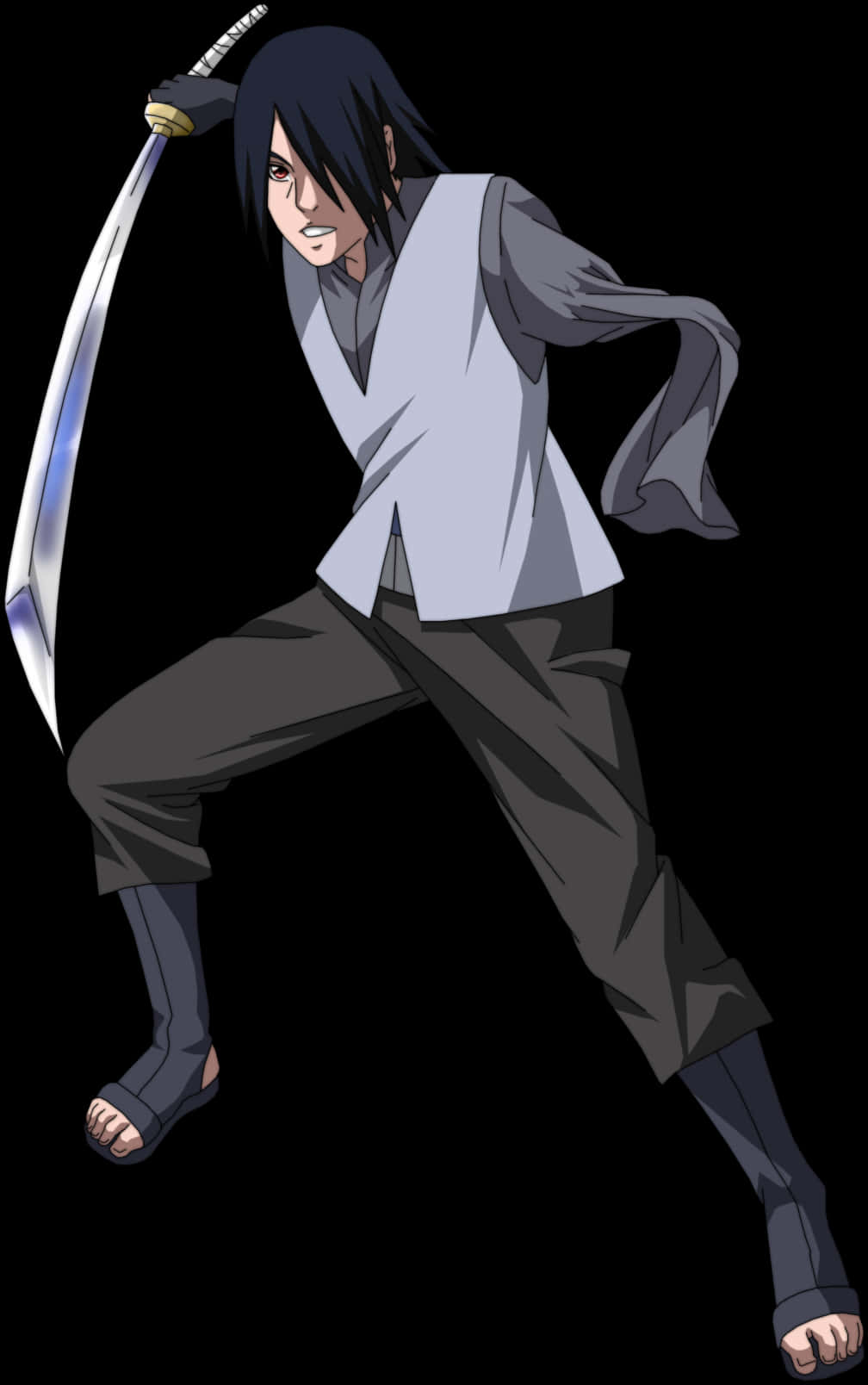 Sasuke Uchiha gata de luptă Fundal