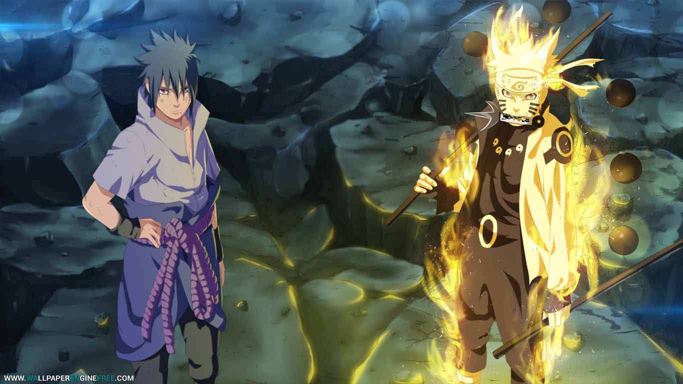 Sasuke Uchiha în Modul Înțelept al celor Șase Căi Fundal
