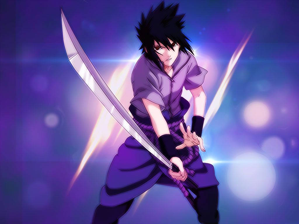Sasuke Uchiha mânuiește Sabia lui Kusanagi Fundal