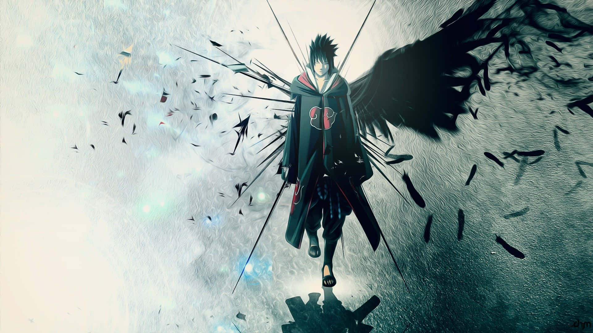 Sasuke Uchiha PS4 Anime Fundal