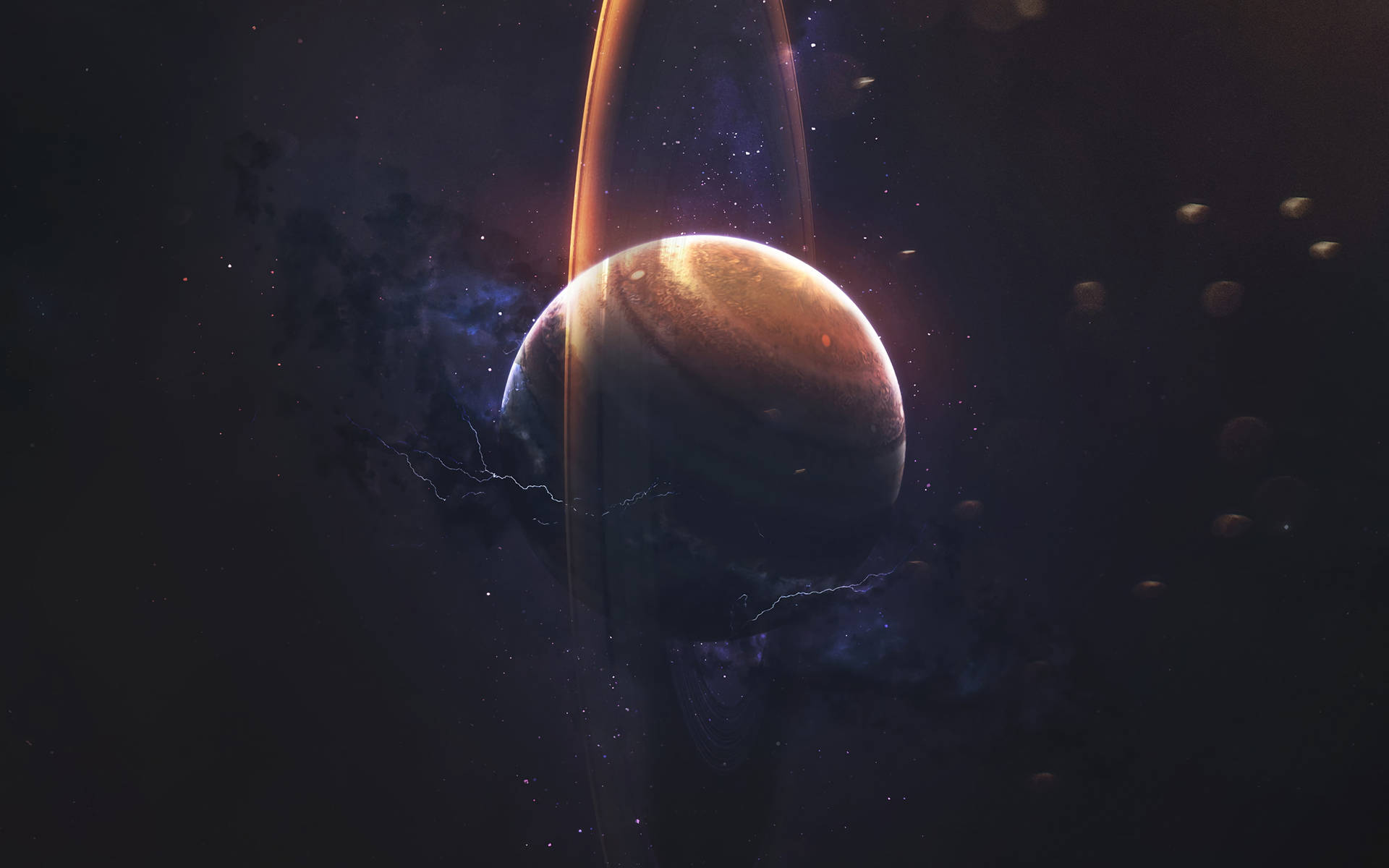 Saturn în picioare 4K