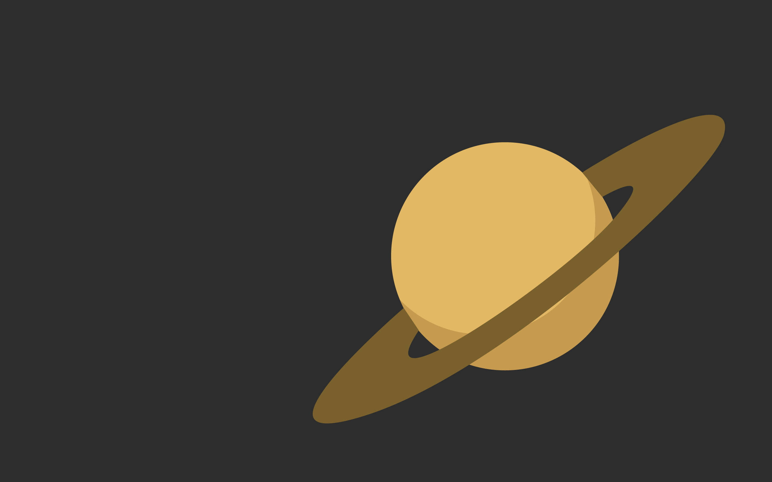 Saturn minimalist 4K Fundal