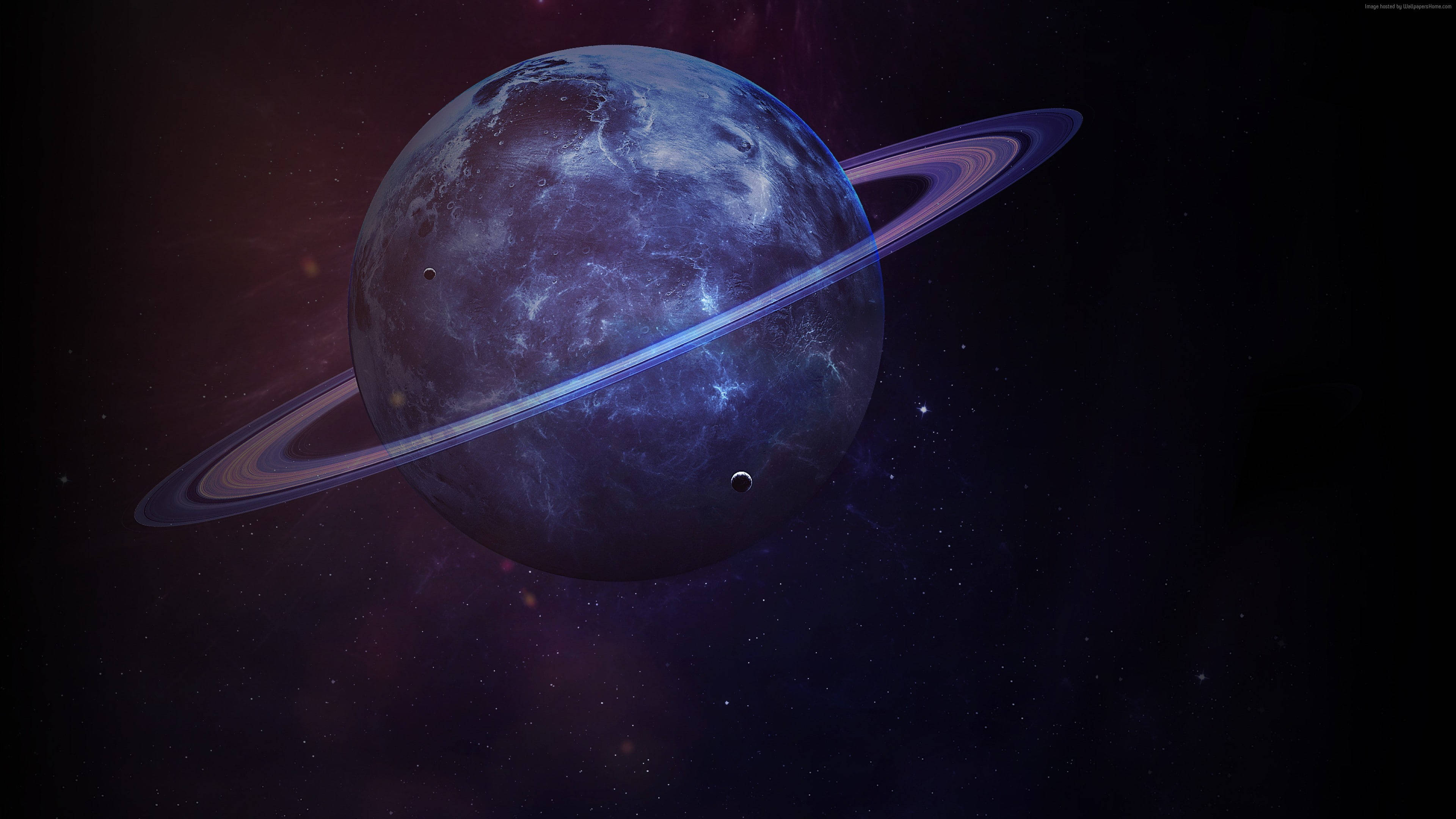 Saturn mov închis 4K Fundal