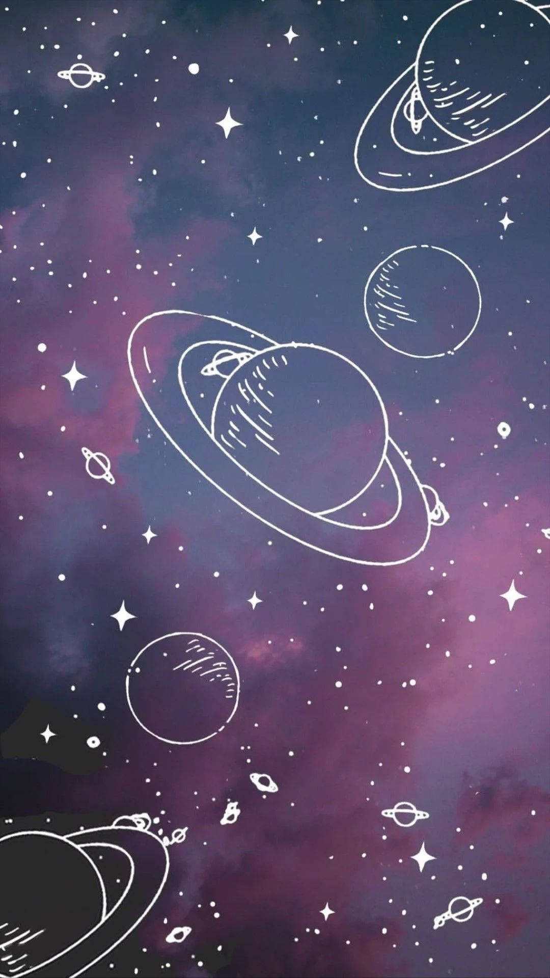 Saturn Planete Drăguțe Galaxie Fundal