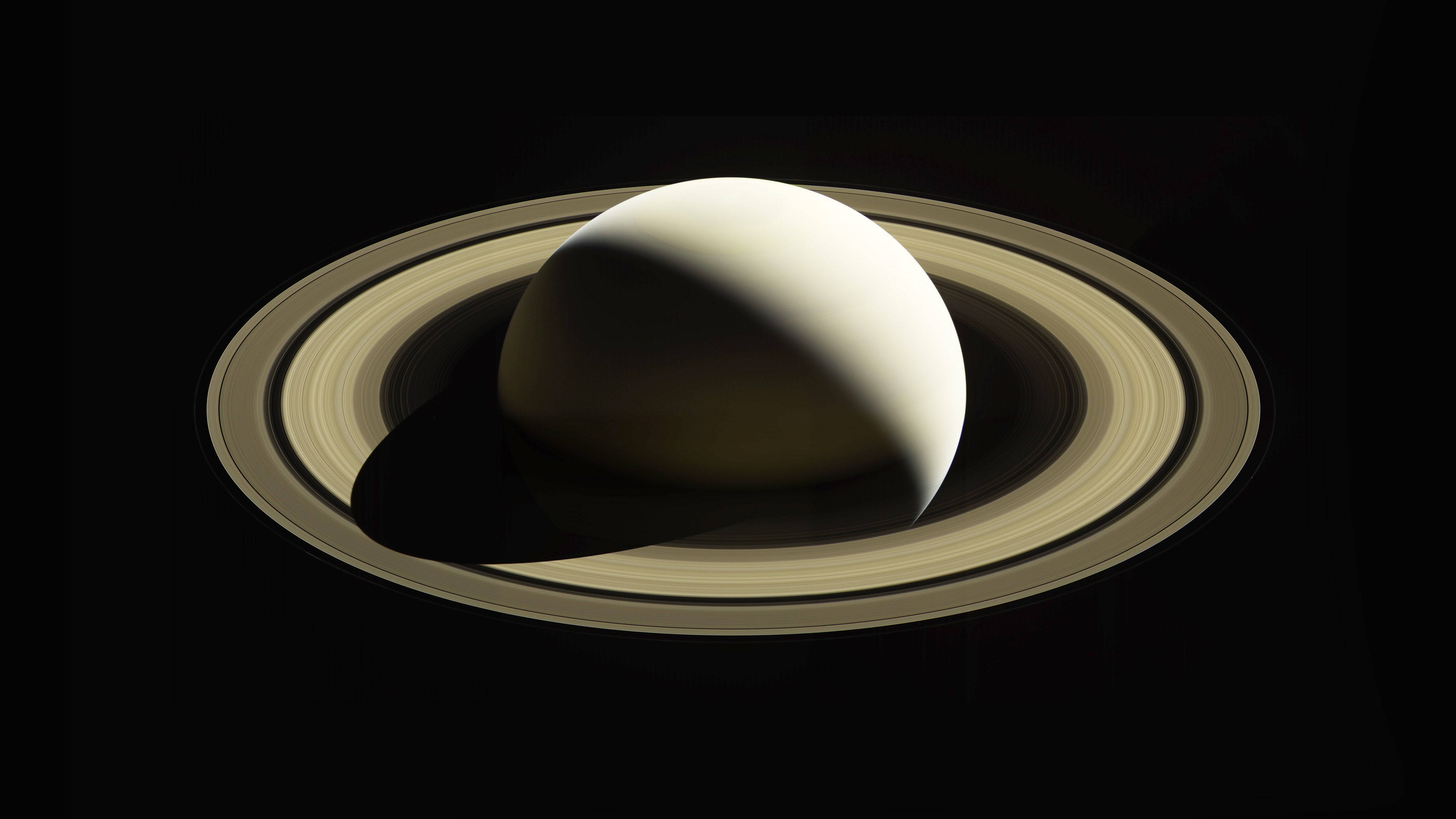 Saturn văzut de sus 4K Fundal