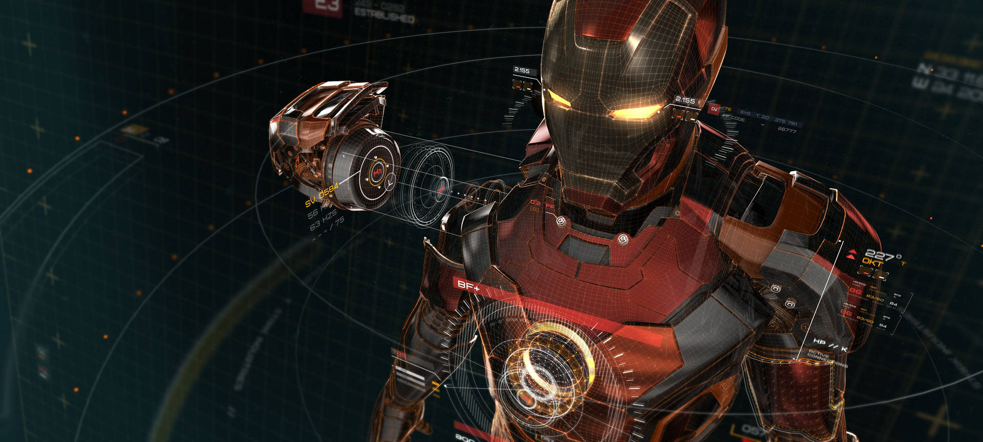Tapet Scanare AI Iron Man