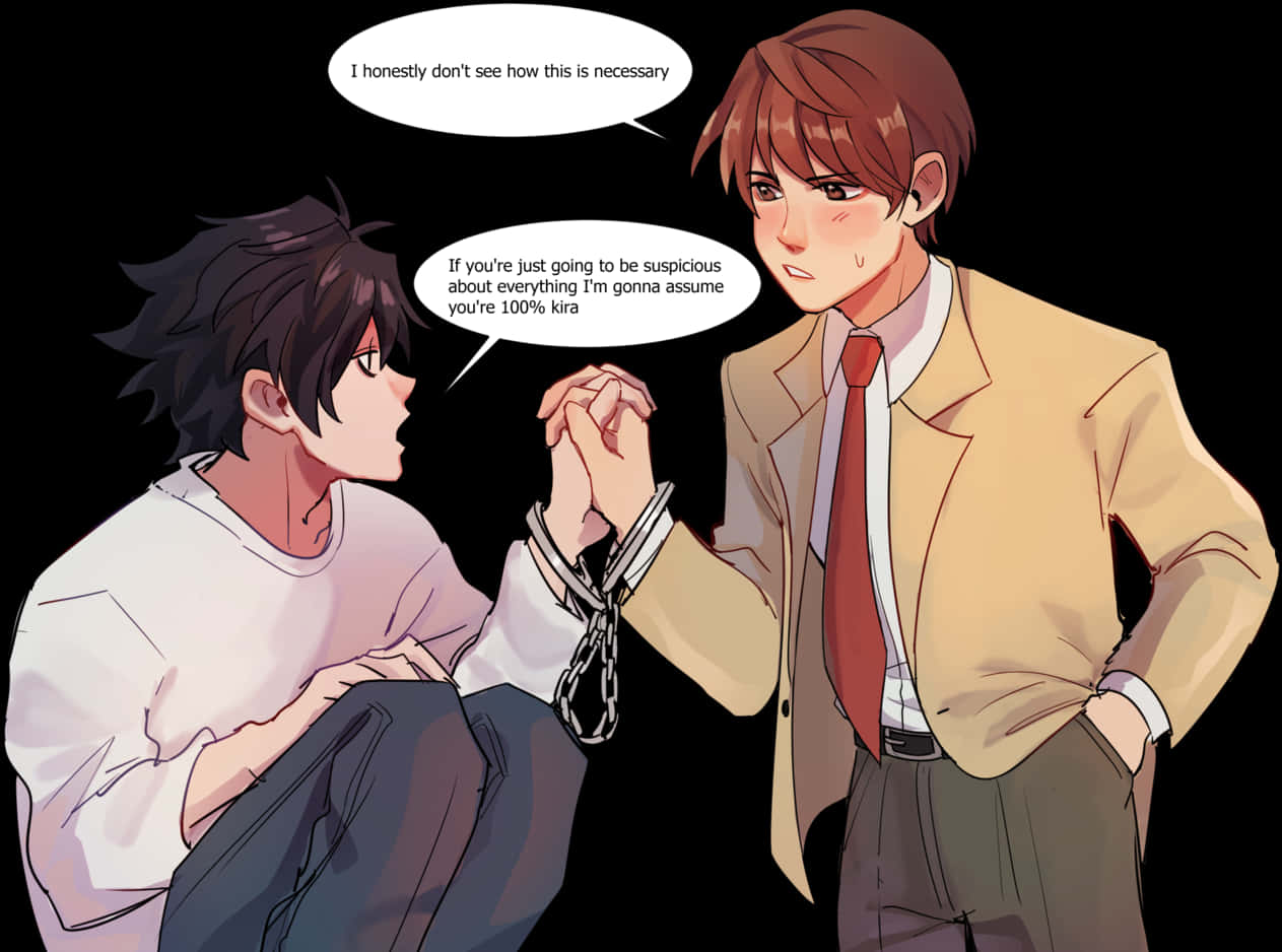 Scenă de interogare animată — Anime estetic GIF Fundal