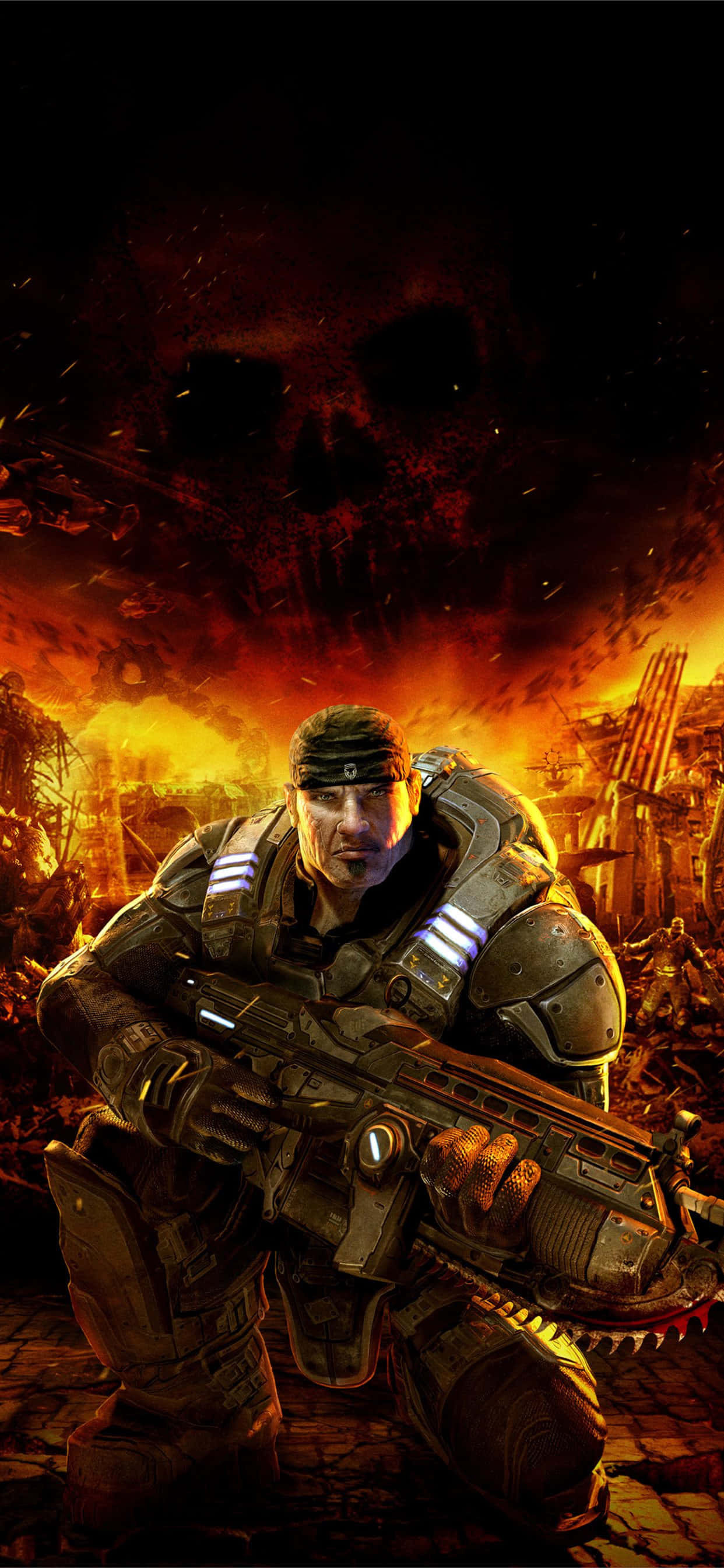 Scenă Epică de Luptă - Gears of War 5 Wallpaper pentru iPhone XS Fundal