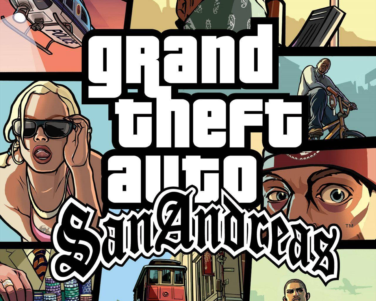 Scena Titlu Clasică GTA San Andreas Fundal