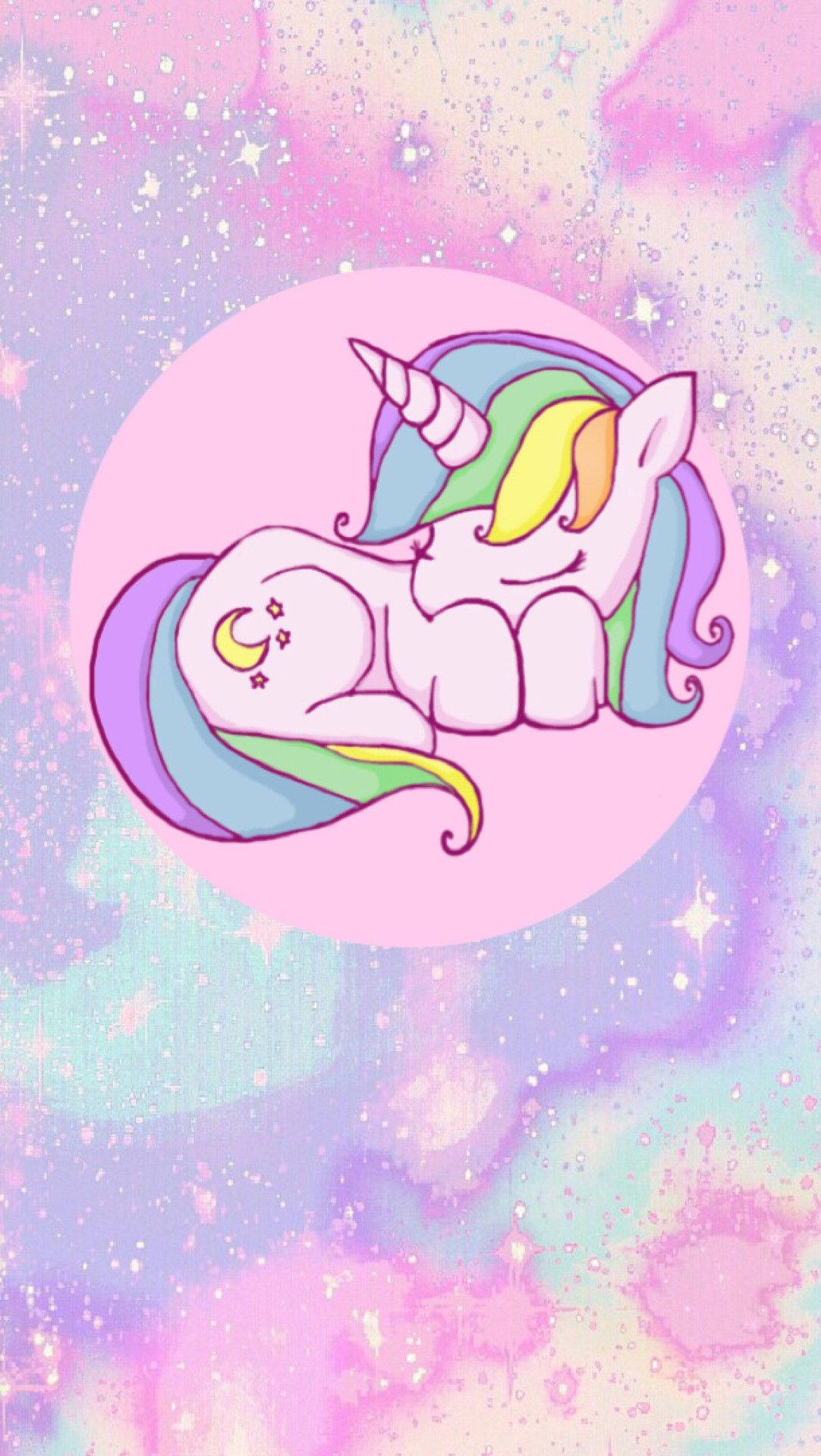 Sclipici și Unicorni Adormiți Fundal