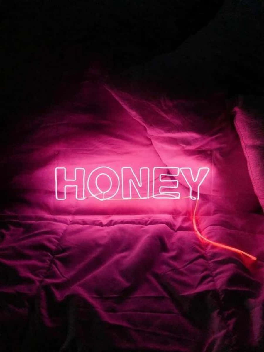 Sclipire de Amiază în Roz Neon Estetic Fundal