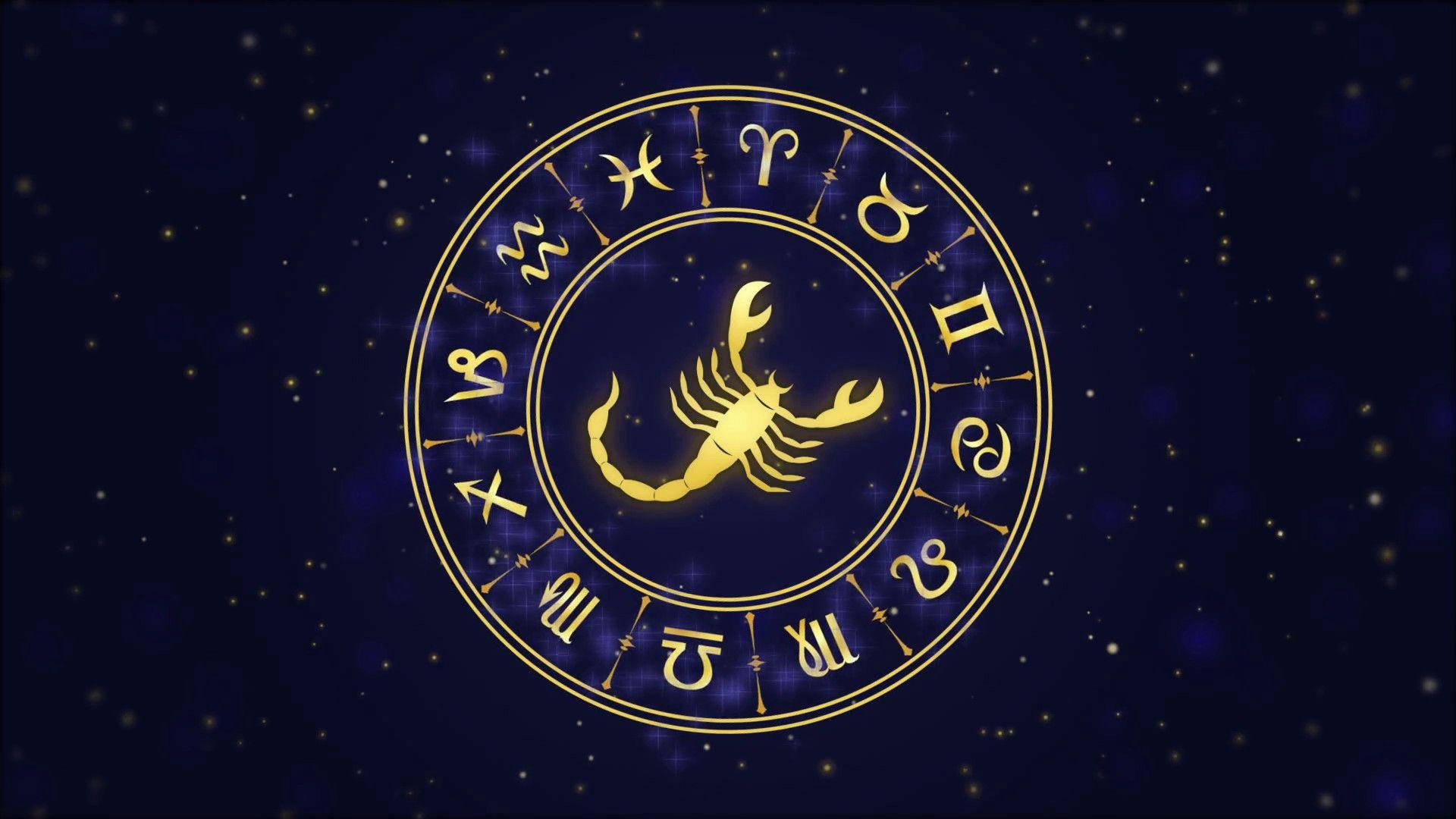Scorpion și Semnele Zodiacale Fundal