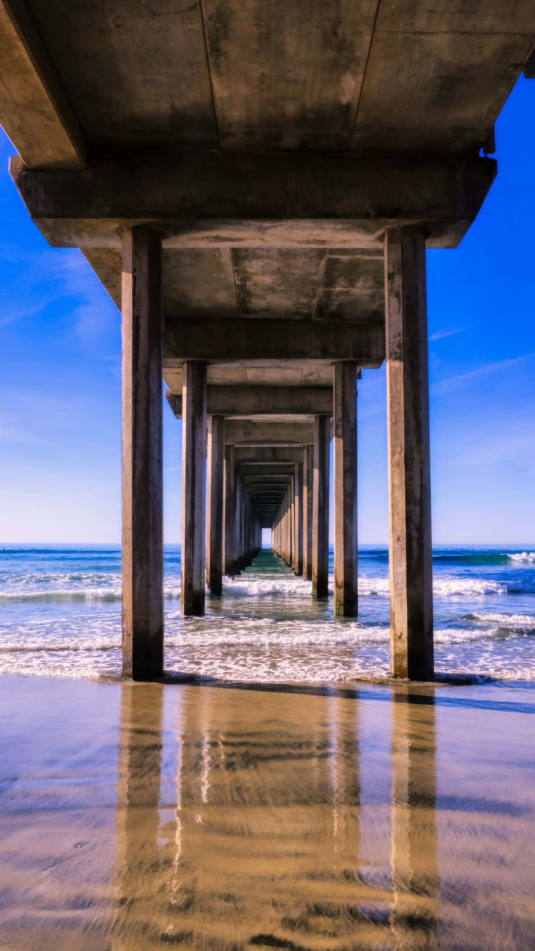 Scripps Pier din San Diego pentru iPhone Fundal