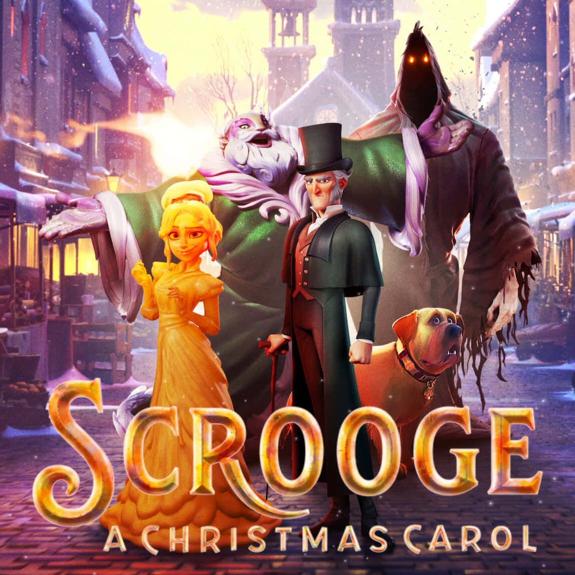 Scrooge din Colind de Crăciun Fundal