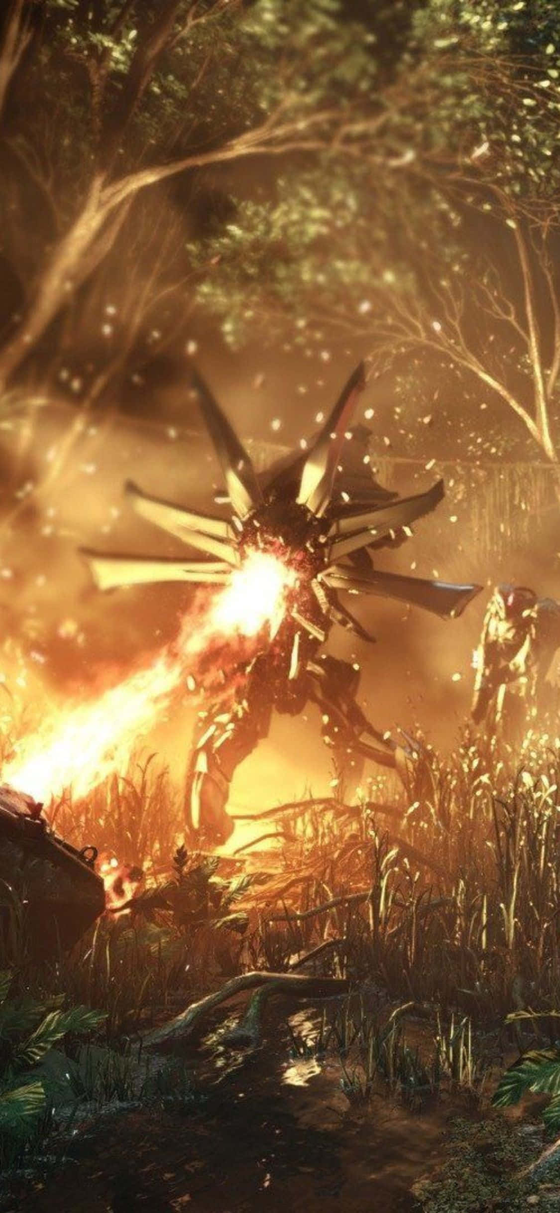 Scufundă-te în lumea virtuală cu iPhone X Crysis 3 Fundal