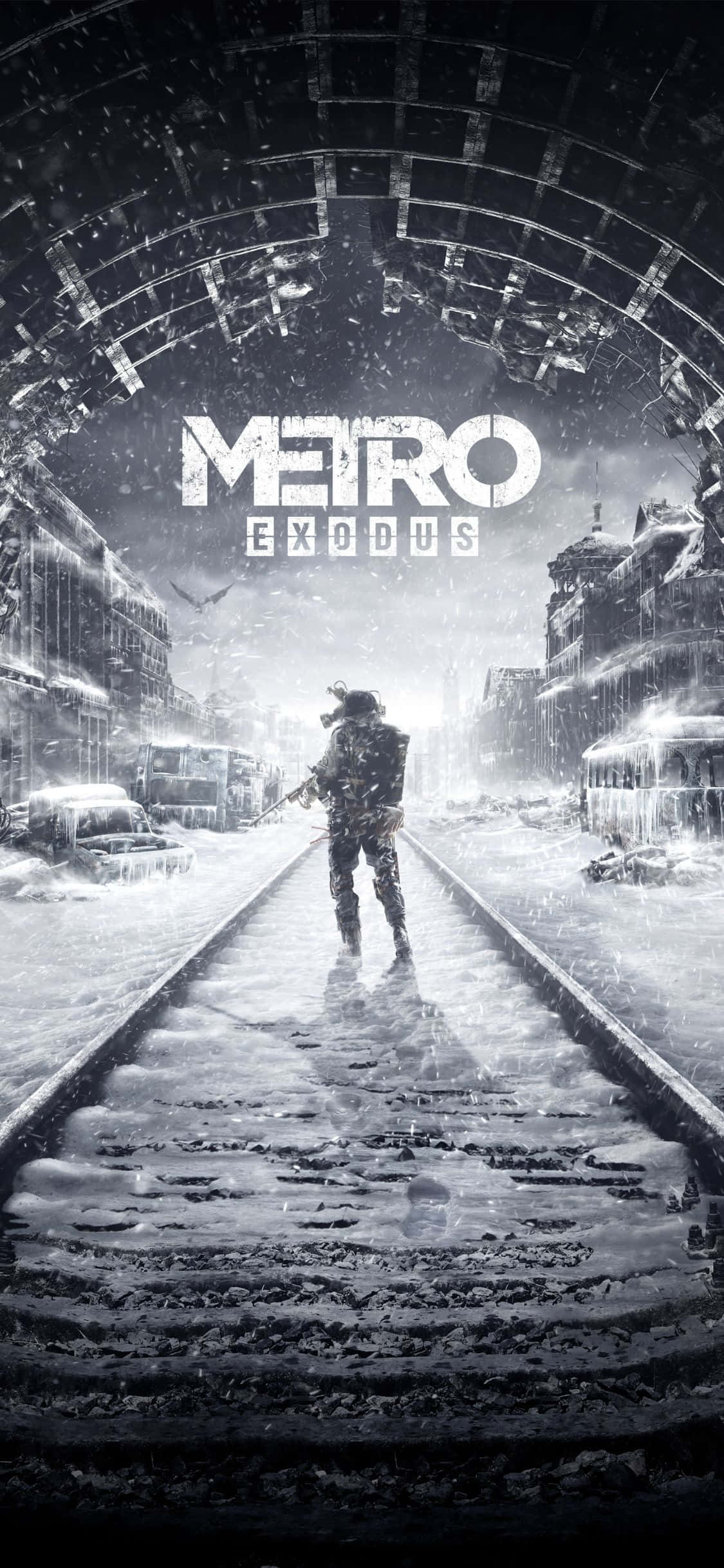 Scufundă-te adânc în lumea post-apocaliptică a Metro Exodus cu imaginile clare ale iPhone X Fundal