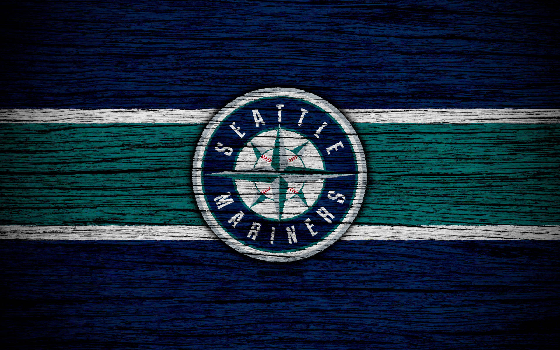 Seattle Mariners cu model din lemn Fundal