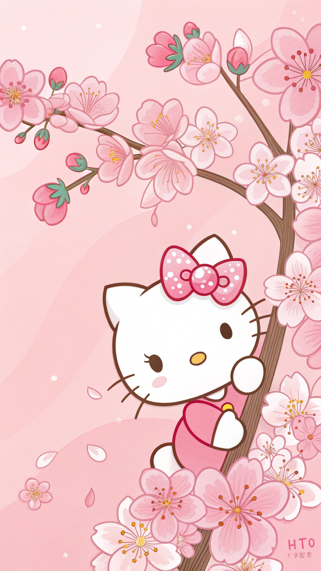 Secretul înflorit al drăguței Hello Kitty Fundal