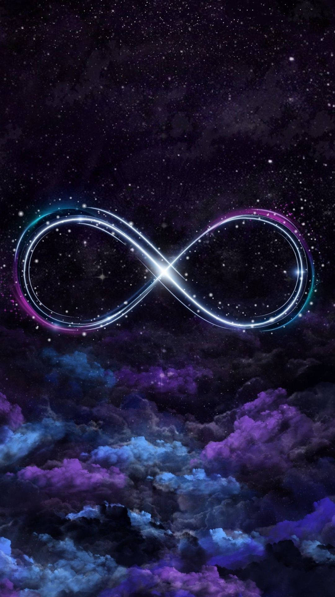 Semnul infinitului în galaxie drăguță Fundal