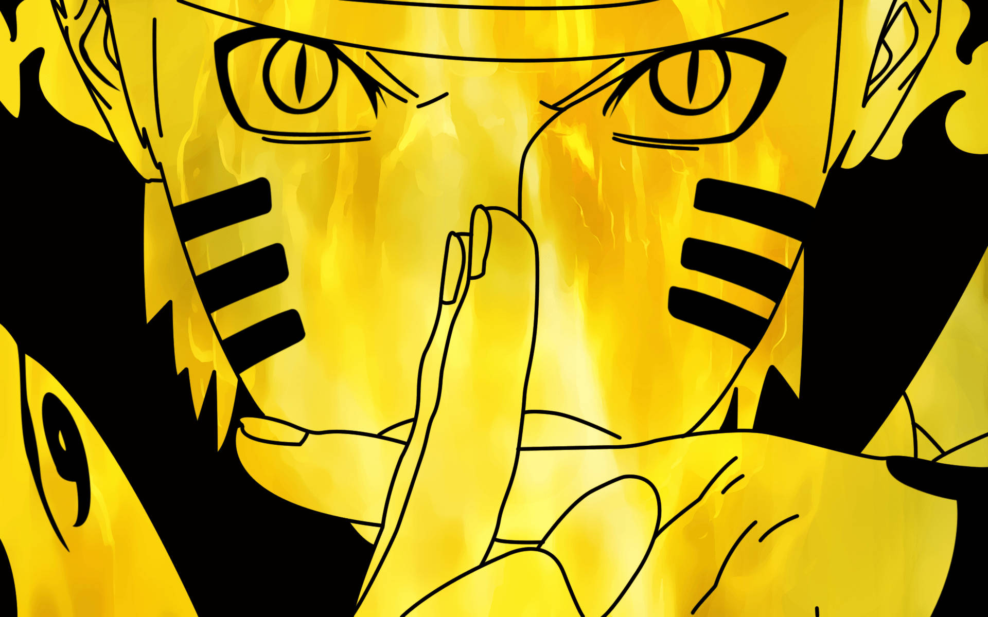 Semnul mâinii pentru jutsu al lui Naruto Fundal