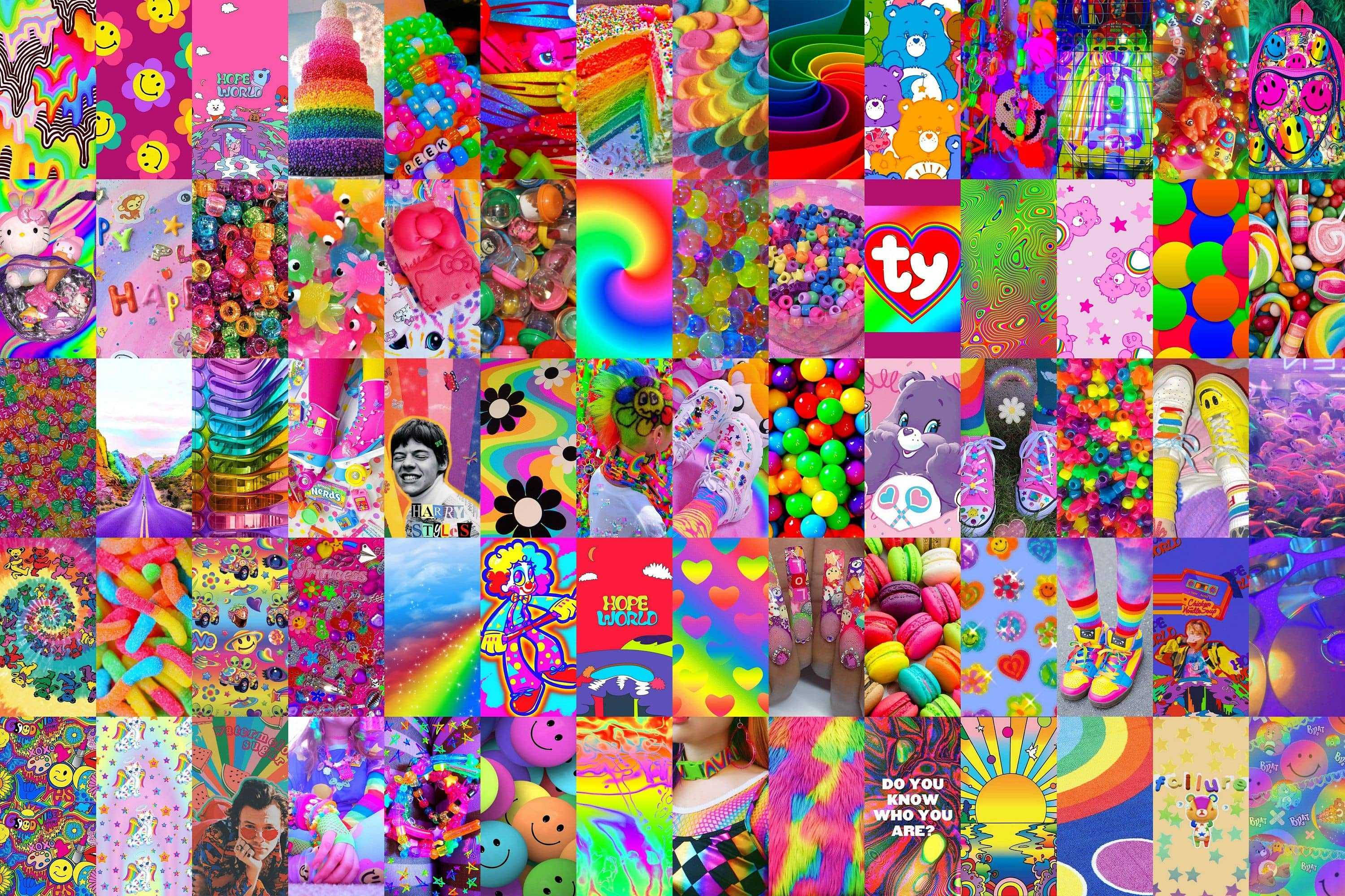 Serie foto Kidcore Indie Kid Fundal