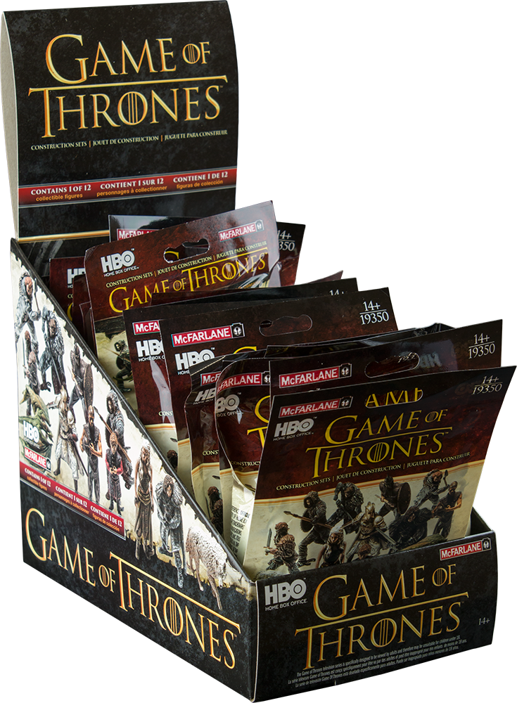 Seturi de construcție Game of Thrones expuse Fundal