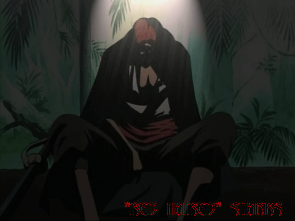 Shanks cu Părul Roșu One Piece Fundal