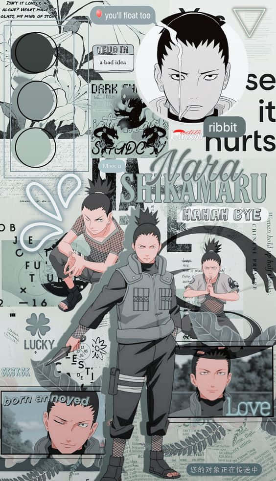 Shikamaru Graffiti Estetic Fundal