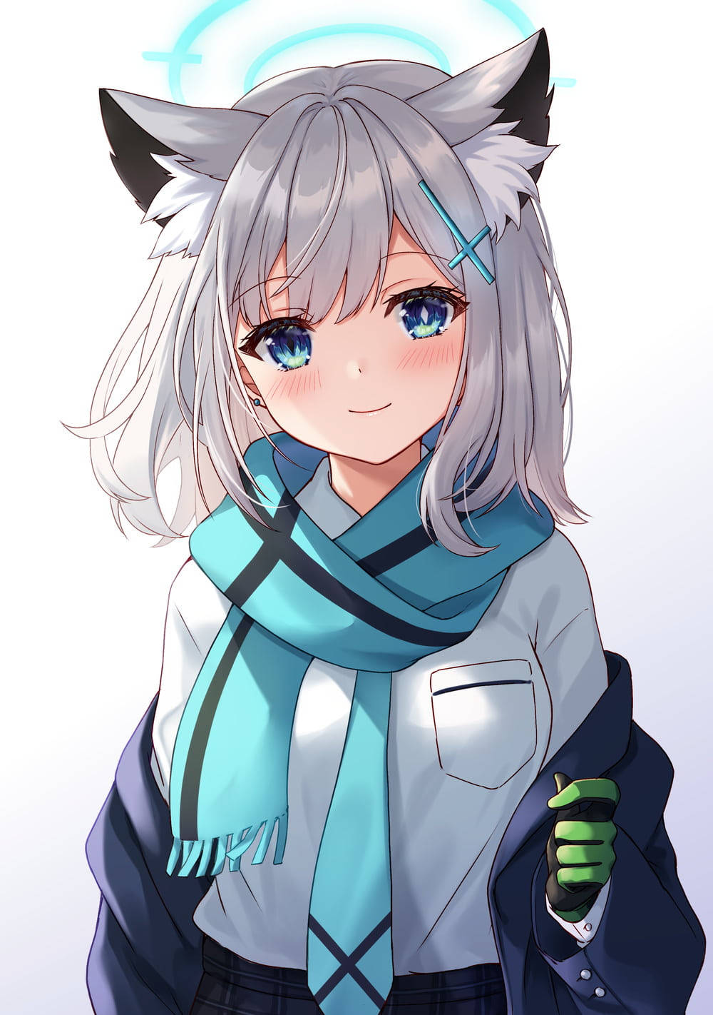 Shiroko Fată Anime Adorabilă pentru iPhone Fundal