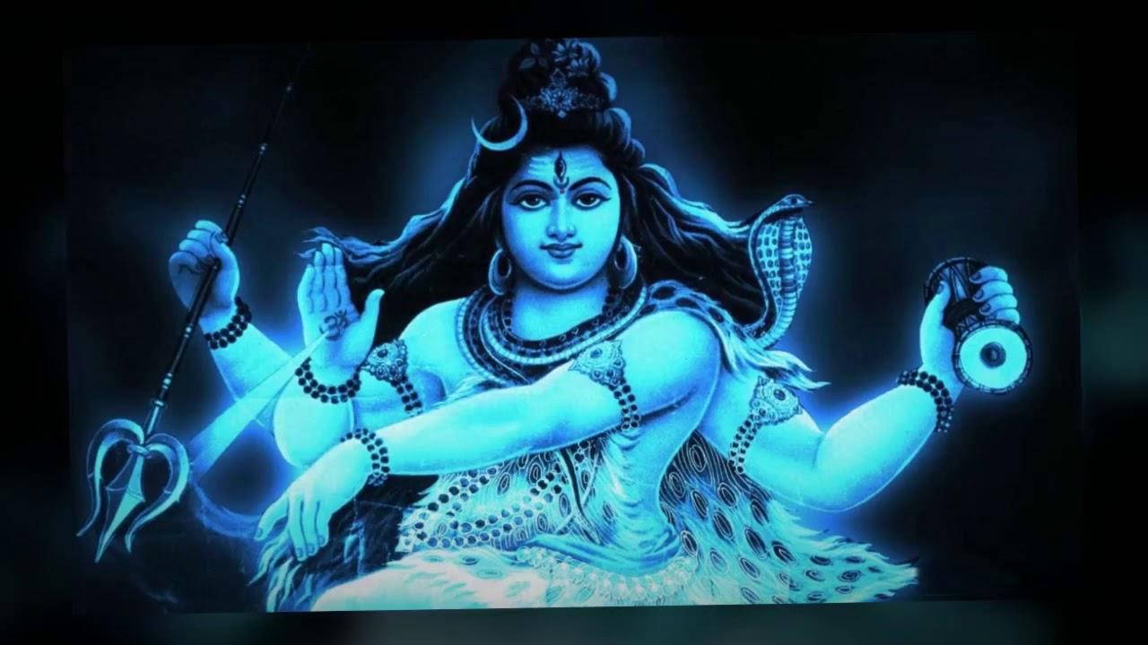 Shiv Shankar Neon Albastru HD Fundal