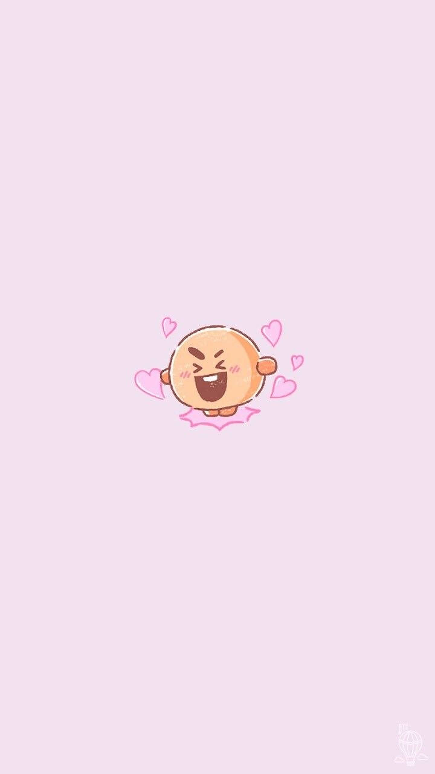 Shooky BT21 Minimalist Poster Fundal
