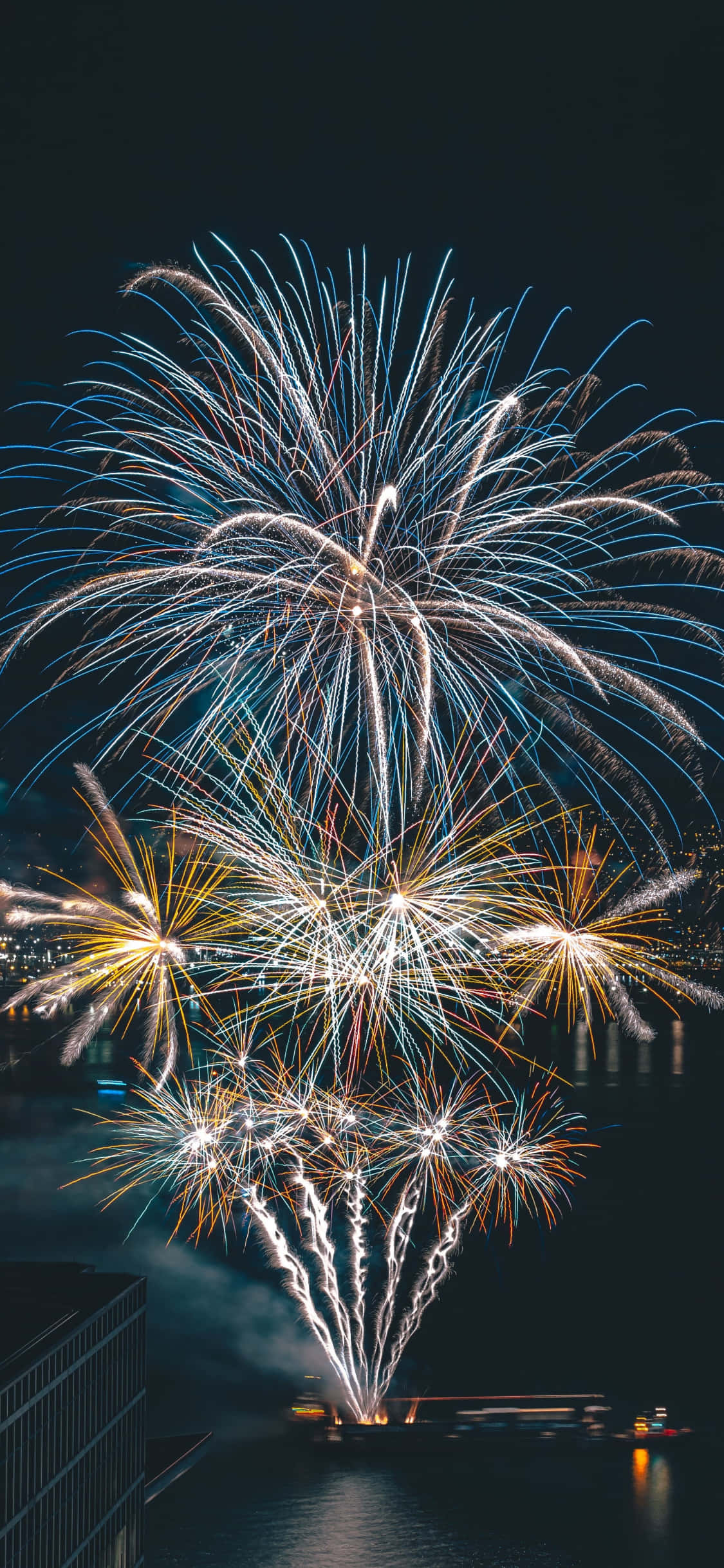 Spectacol de focuri de artificii în Miami Lakes Fundal
