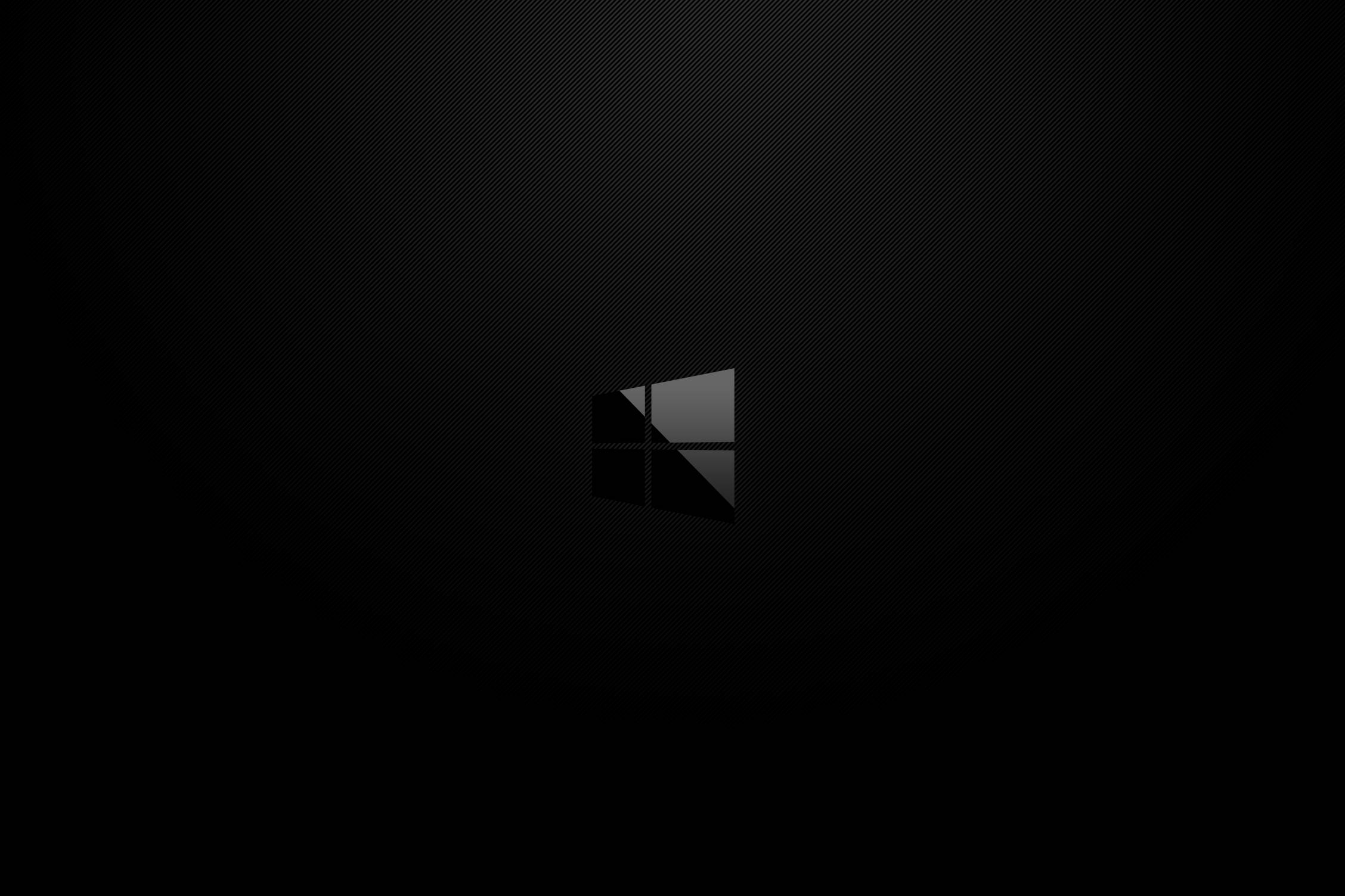 Sigla Windows întunecată minimalistă Fundal
