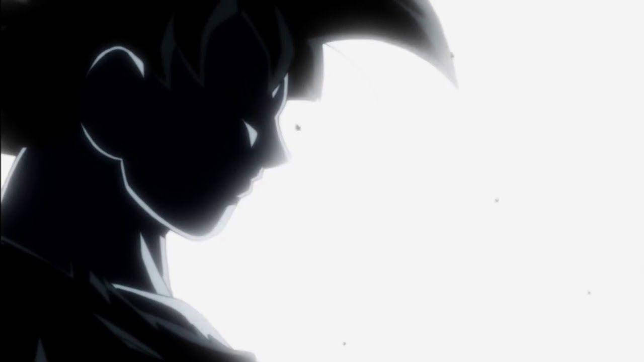 Silhouetă Goku Ultra Instinct Fundal