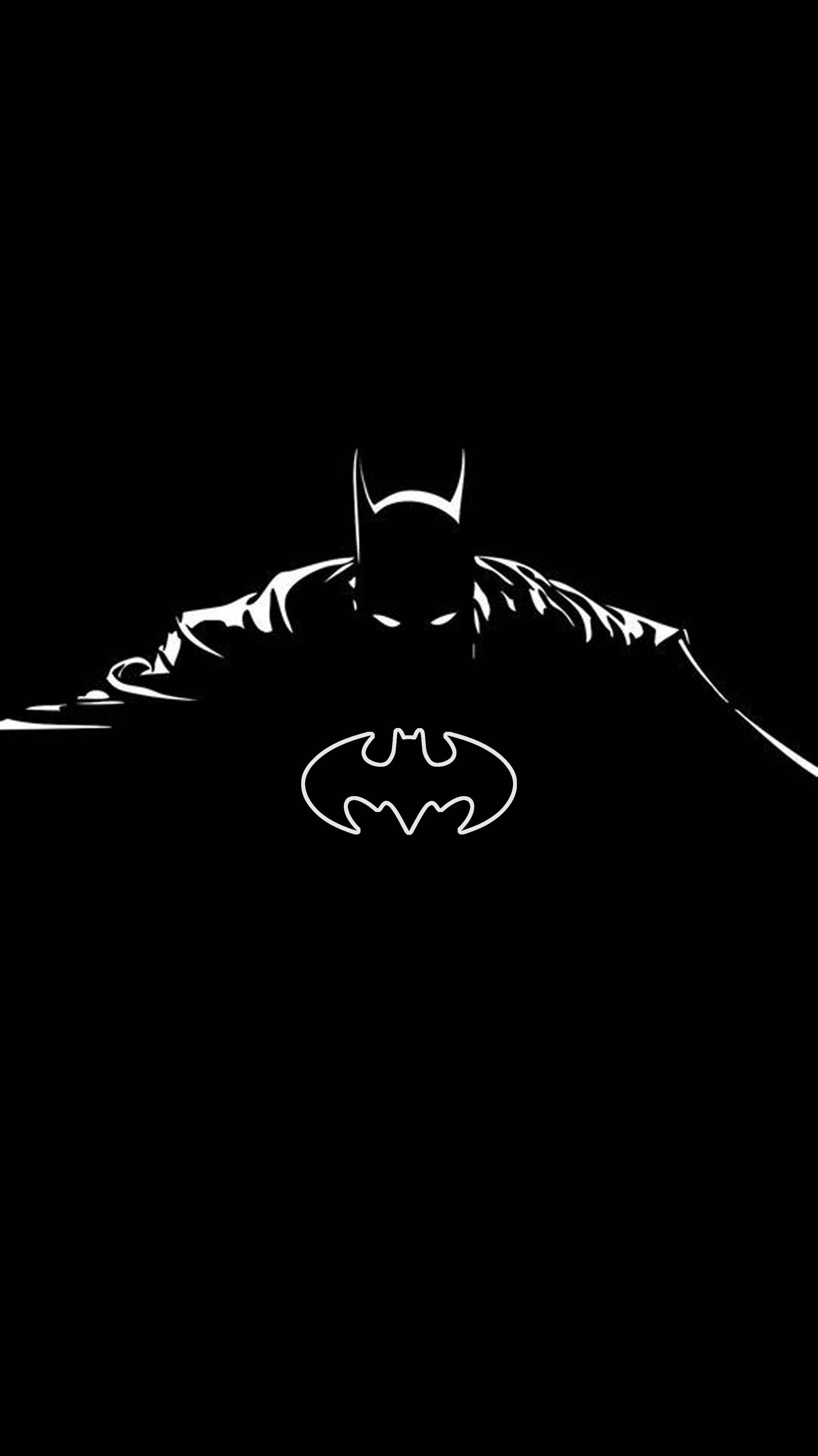 Siluetă Batman Logo iPhone Fundal