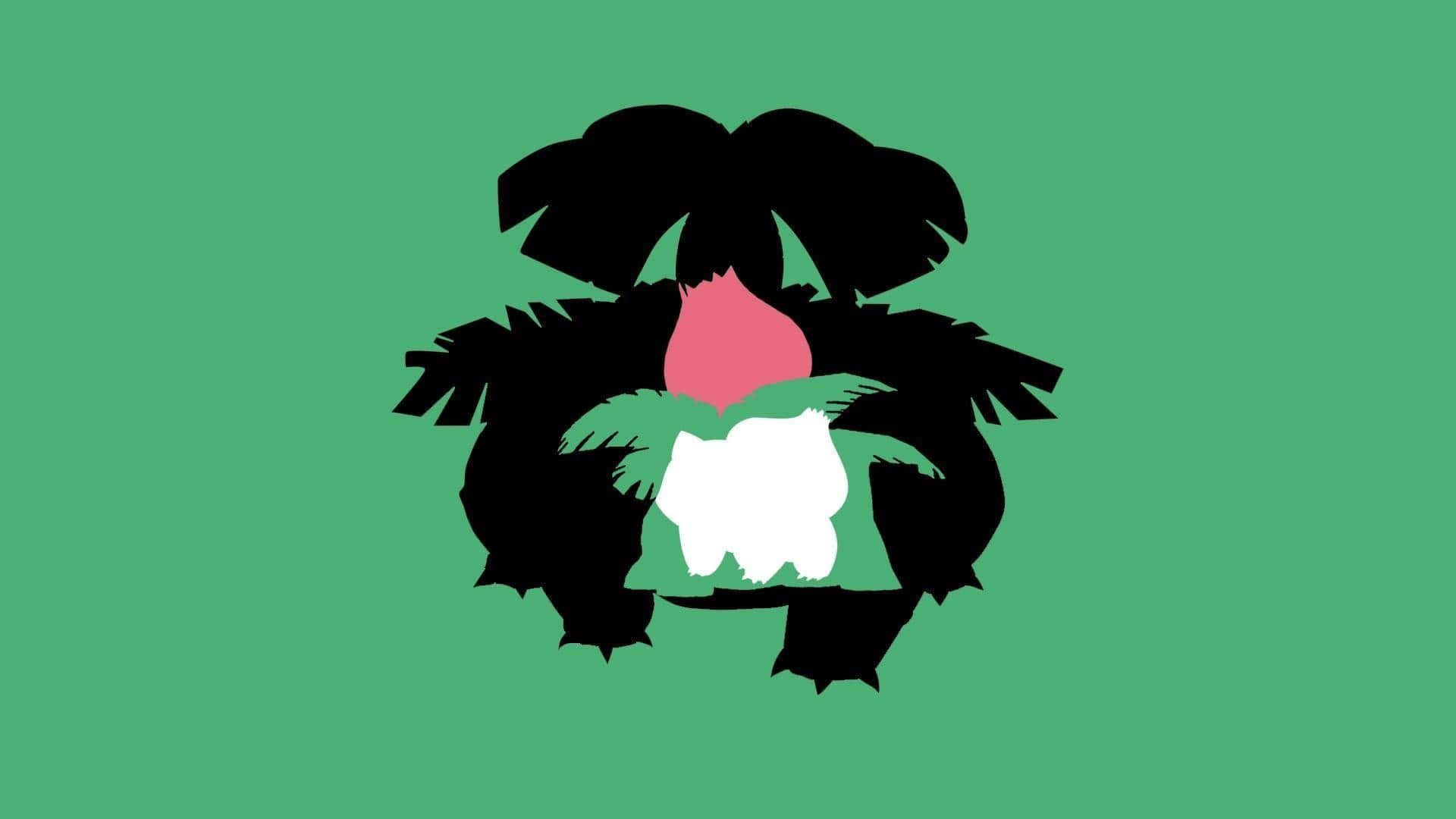Siluetă Bulbasaur, Ivysaur și Venusaur Fundal