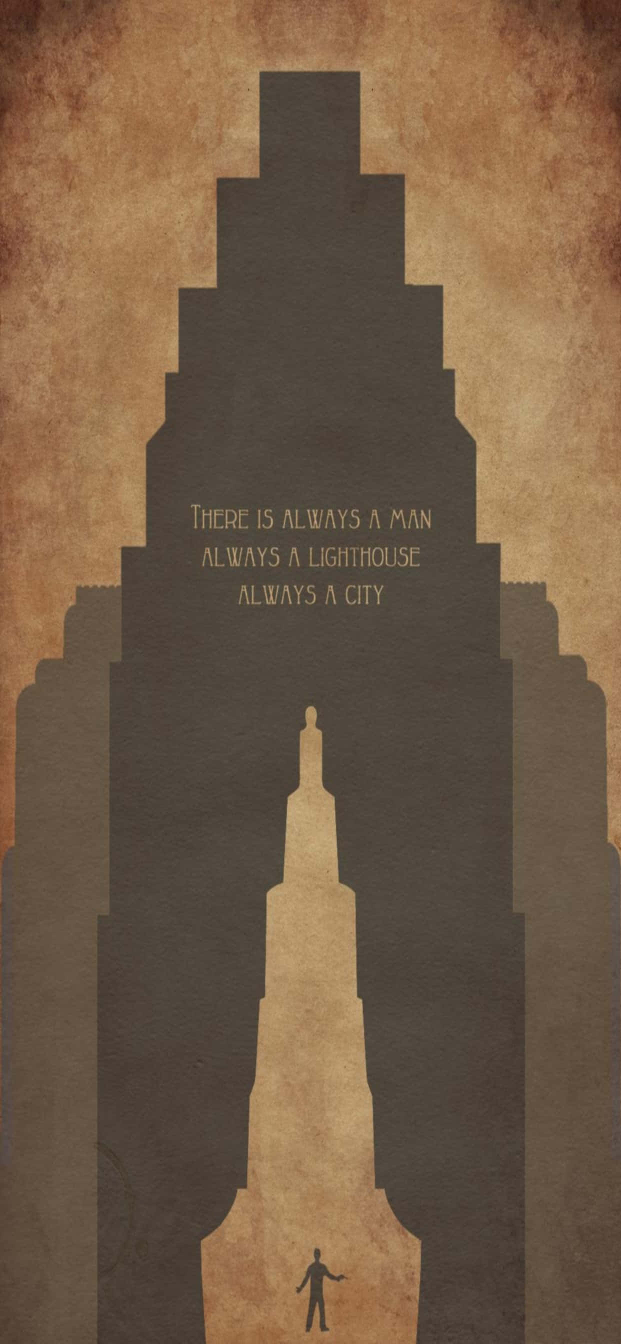 Silueta clădirii iPhone Xs Max Bioshock Infinite Background Fundal