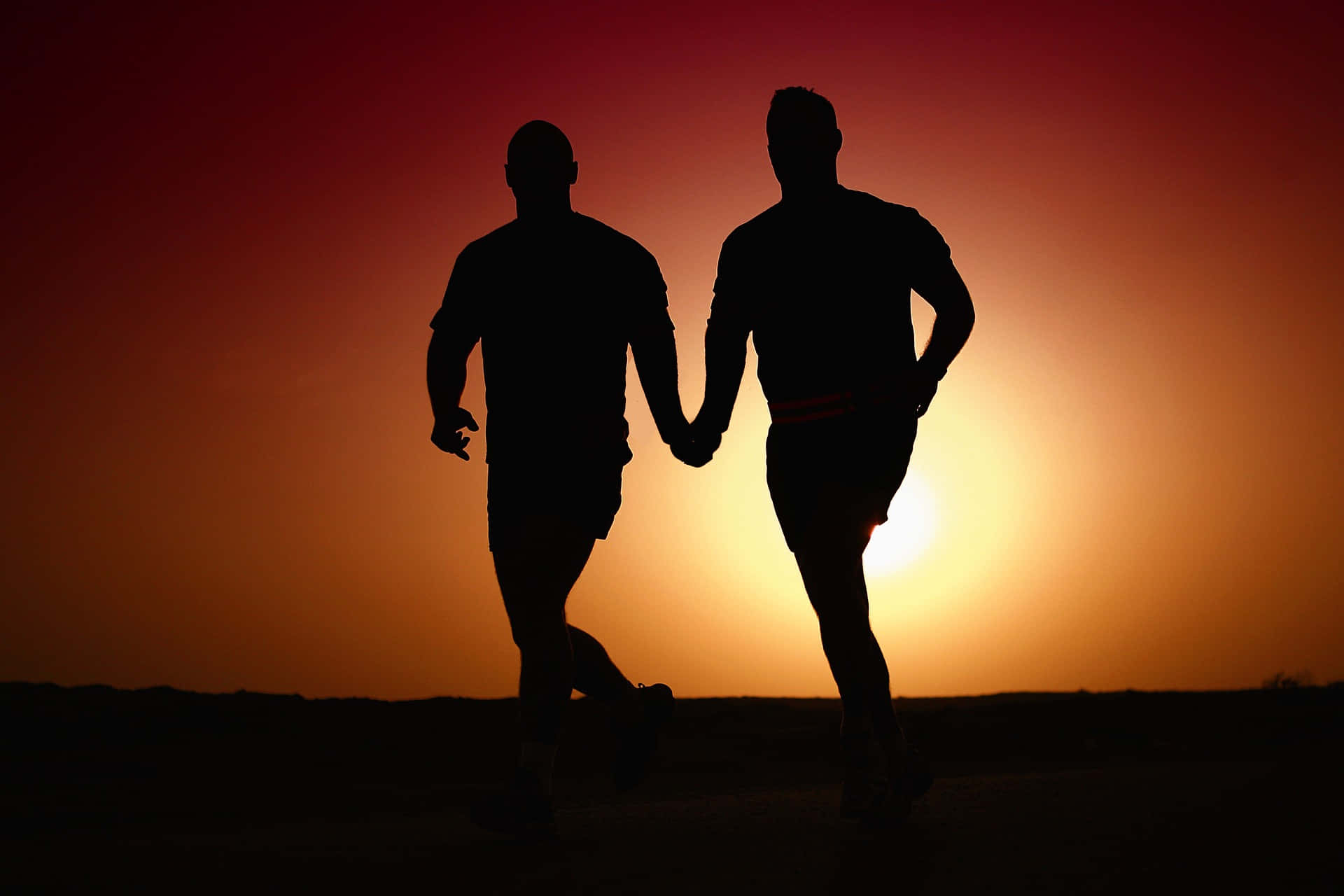Siluetă cuplu gay relație Fundal