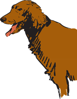 Siluetă Golden Retriever Fundal