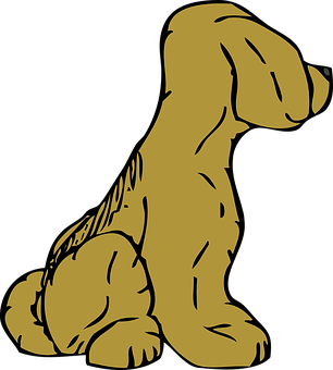 Siluetă Golden Retriever Fundal