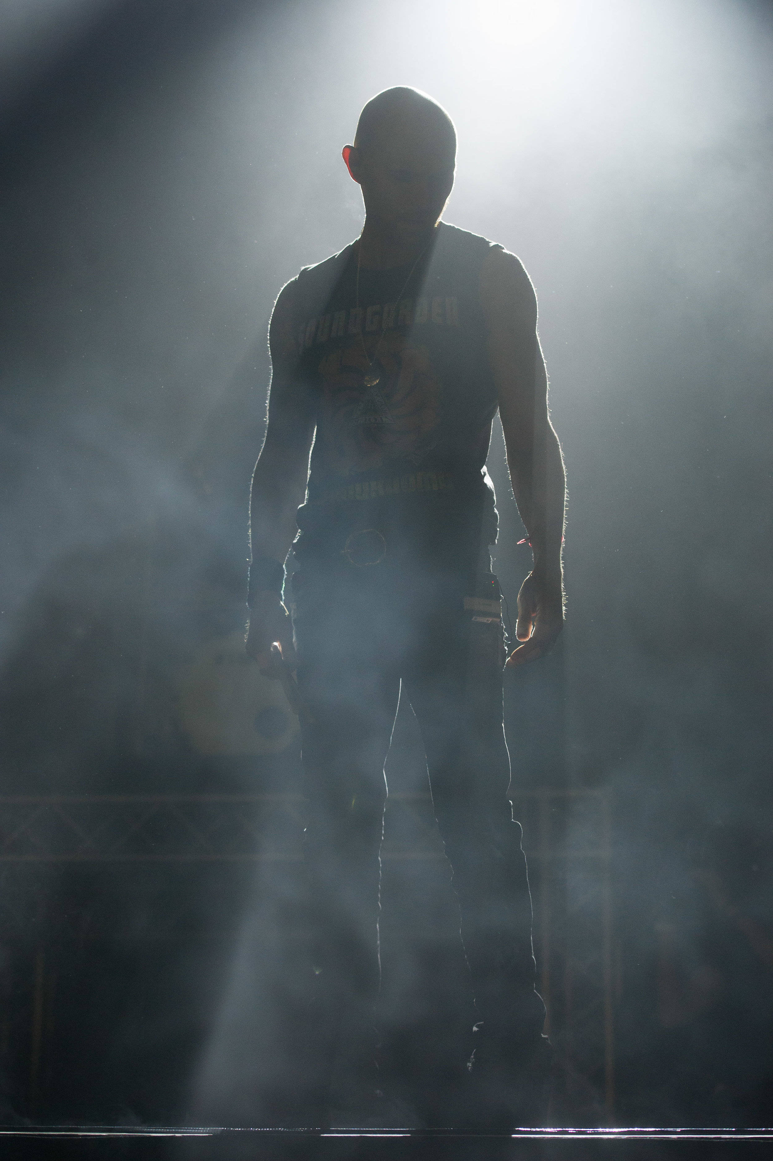 Silueta lui Luke Goss Fundal