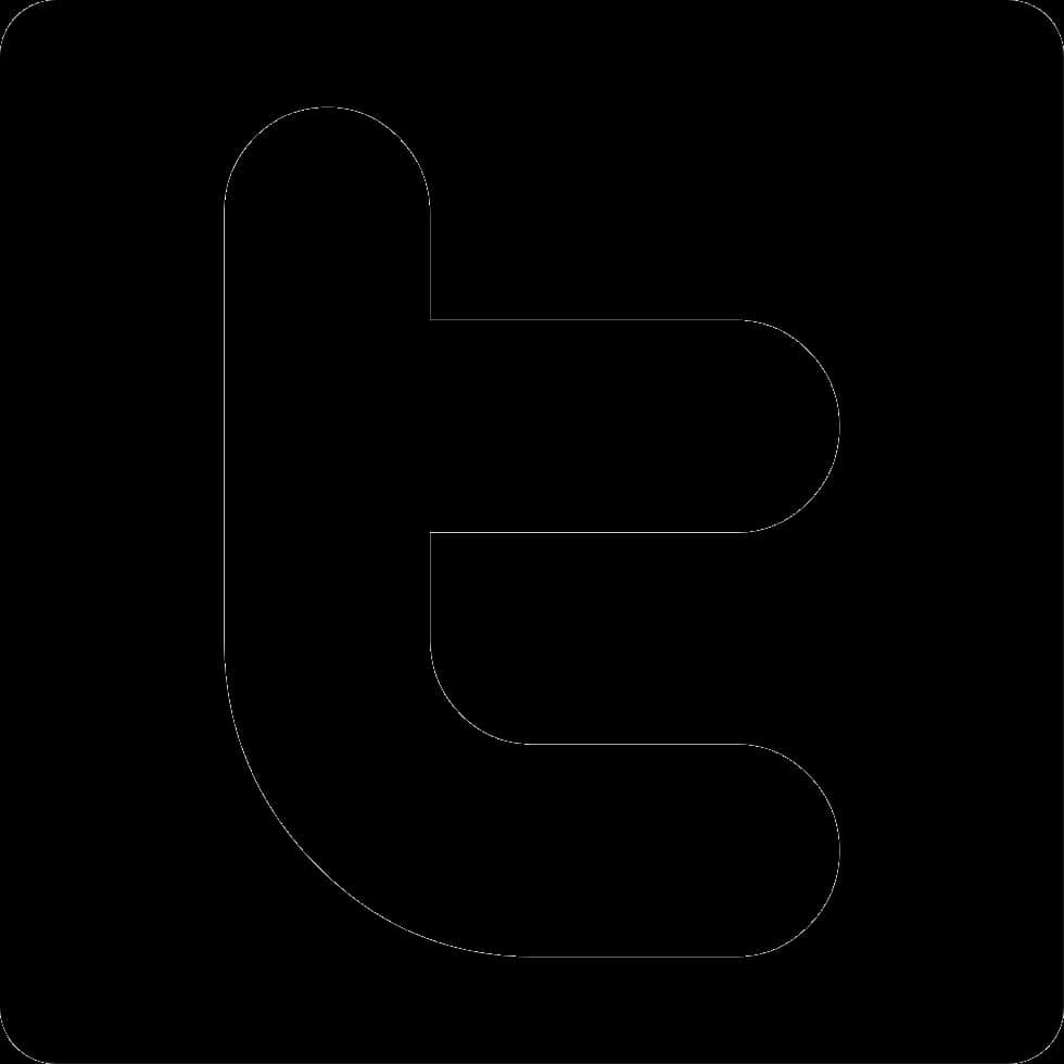 Siluetă neagră a logo-ului Twitter Fundal