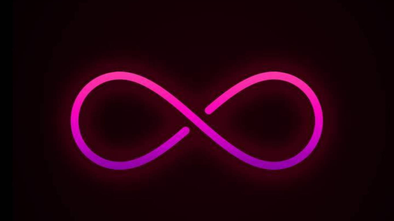 Simbol Infinit Roz Fundal