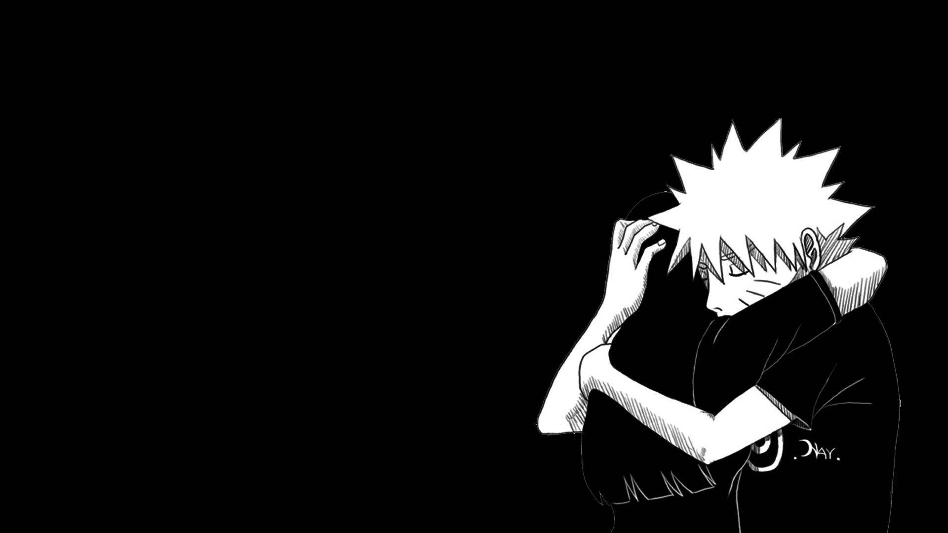 Simbol Naruto Negru Fundal