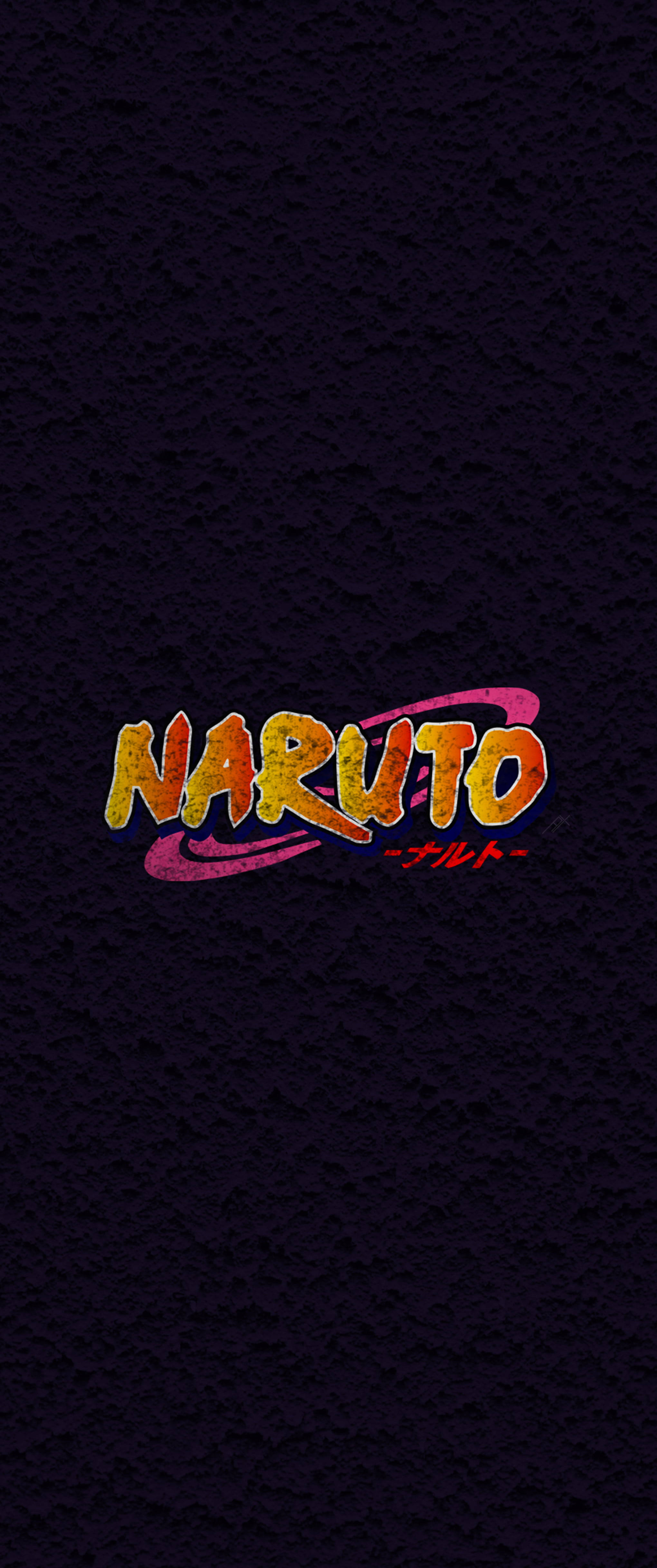 Simboluri Anime Naruto Logo Pe Negru Fundal