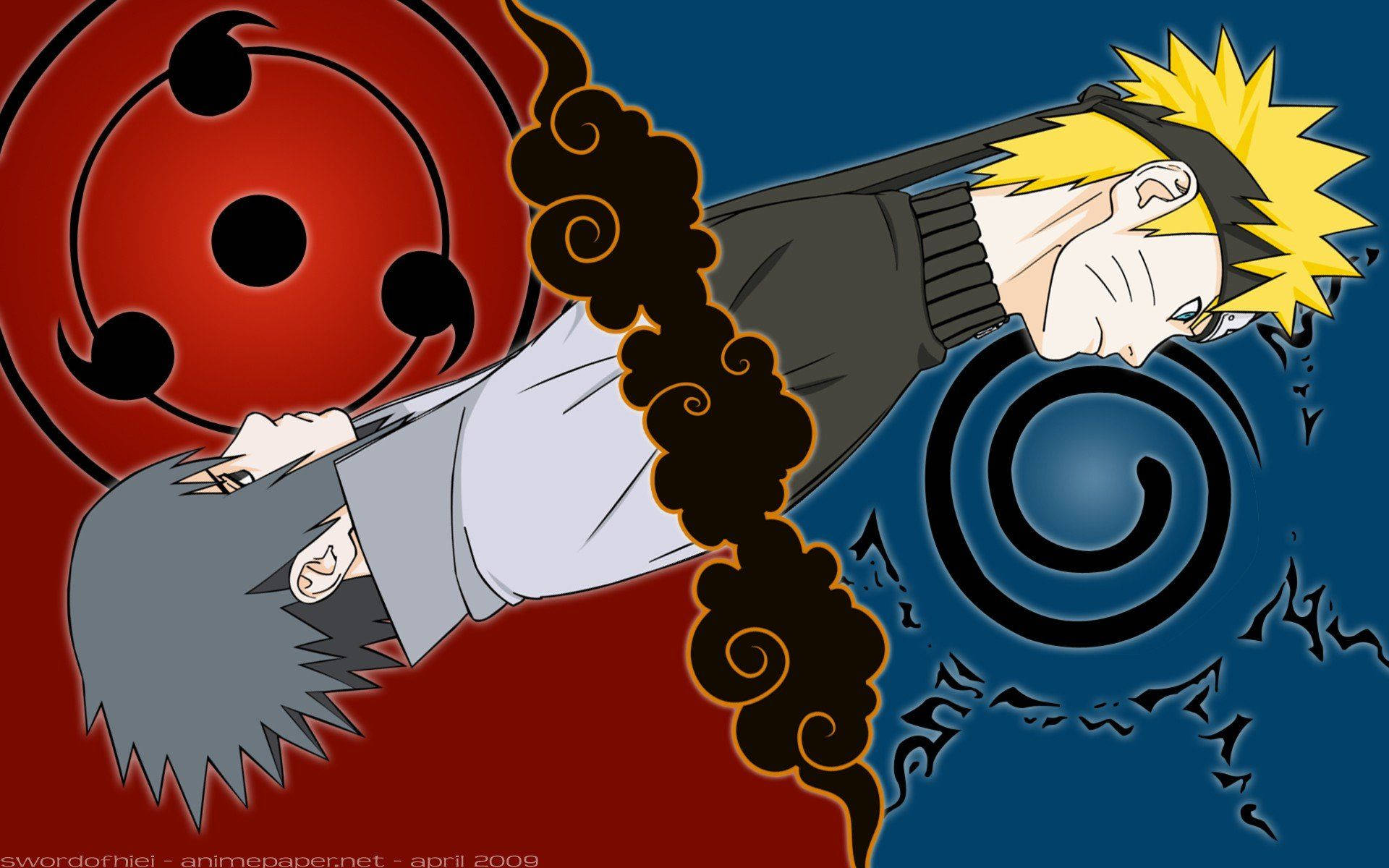 Simbolurile lui Sasuke și Naruto Fundal