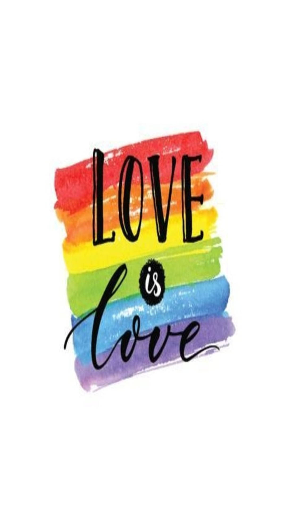 Simple Love Is Love LGBT Telefon Fundal